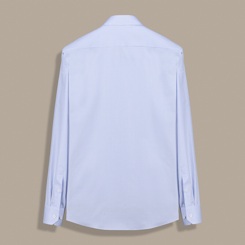 Eleta Slimeo Kareli Açık Mavi Gömlek - SARAR