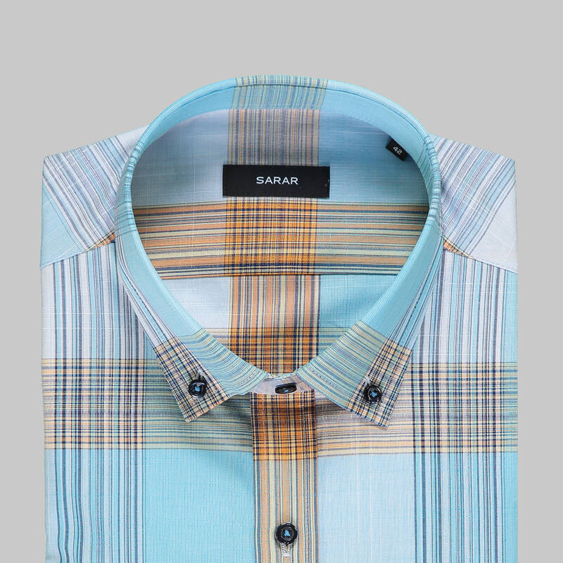 Eleta Slimeo Turkuaz Gömlek - 4