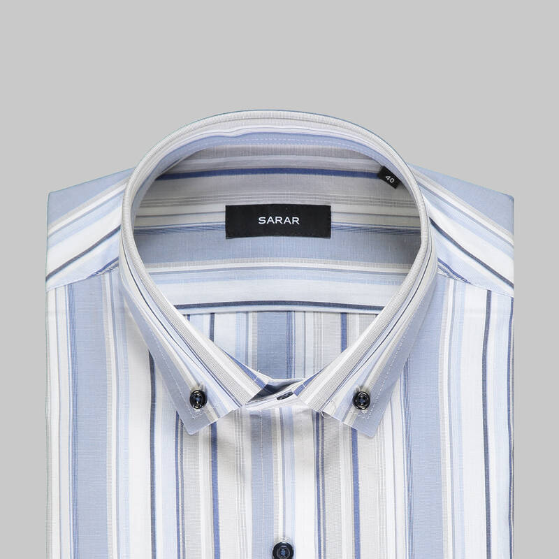 Eleta Slimeo Erkek Mavi Gömlek - 4