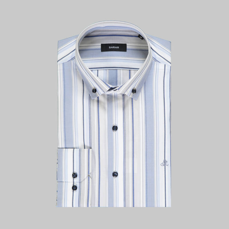 Eleta Slimeo Erkek Mavi Gömlek - 3