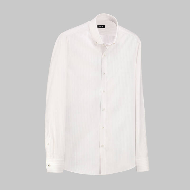 Eleta Uzun Kol Slimeo Bej Gömlek - 1