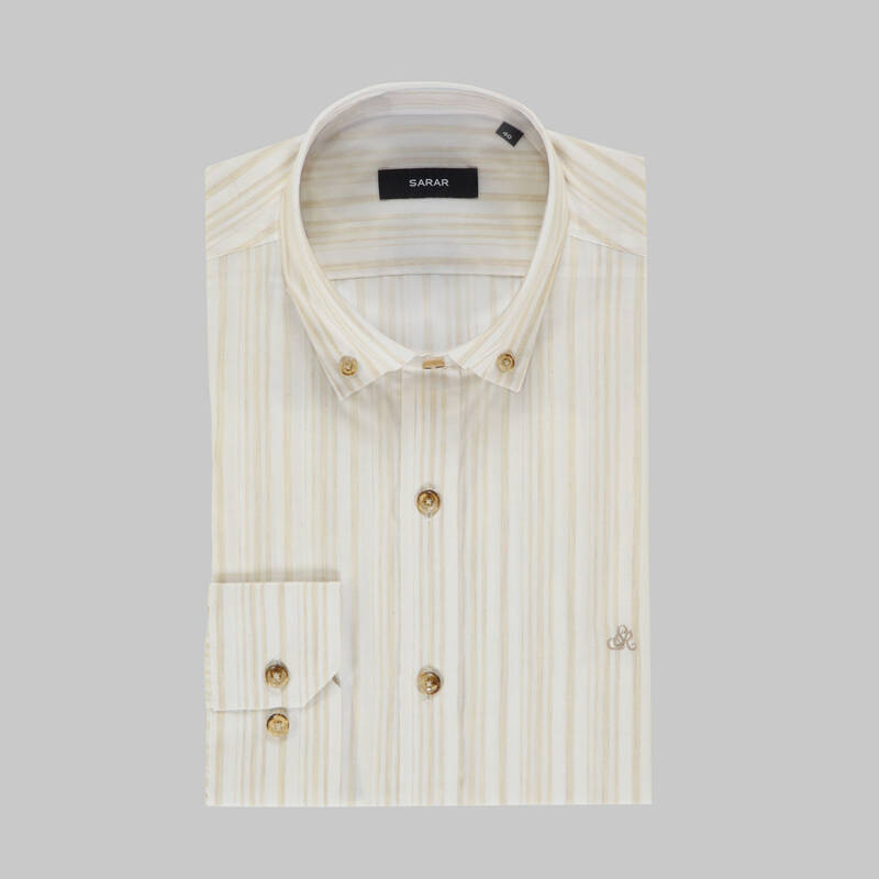 Eleta Slimeo Bej Gömlek - 3