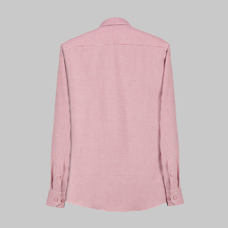 Eleta Slimeo Kareli Kırmızı Gömlek - 2