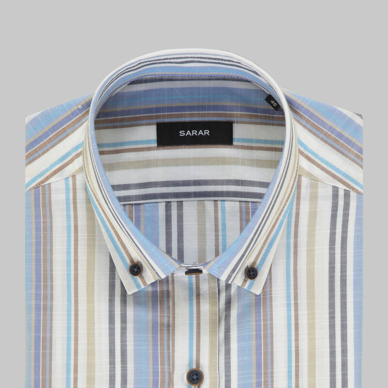 Eleta Uzun Kol Slimeo Gömlek Kahverengi - 4