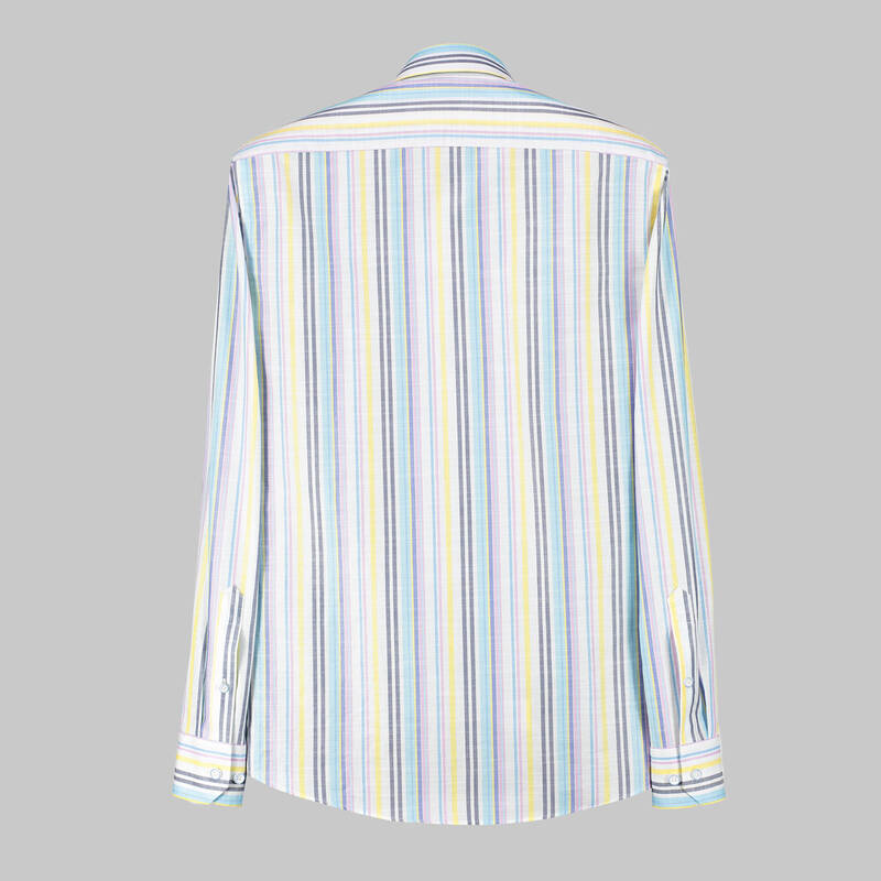 Eleta Slimeo Çizgili Sarı Gömlek - 2