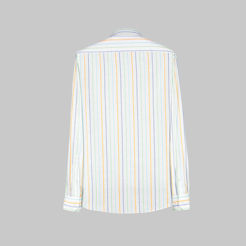 Eleta Slimeo Çizgili Yeşil Gömlek - 2