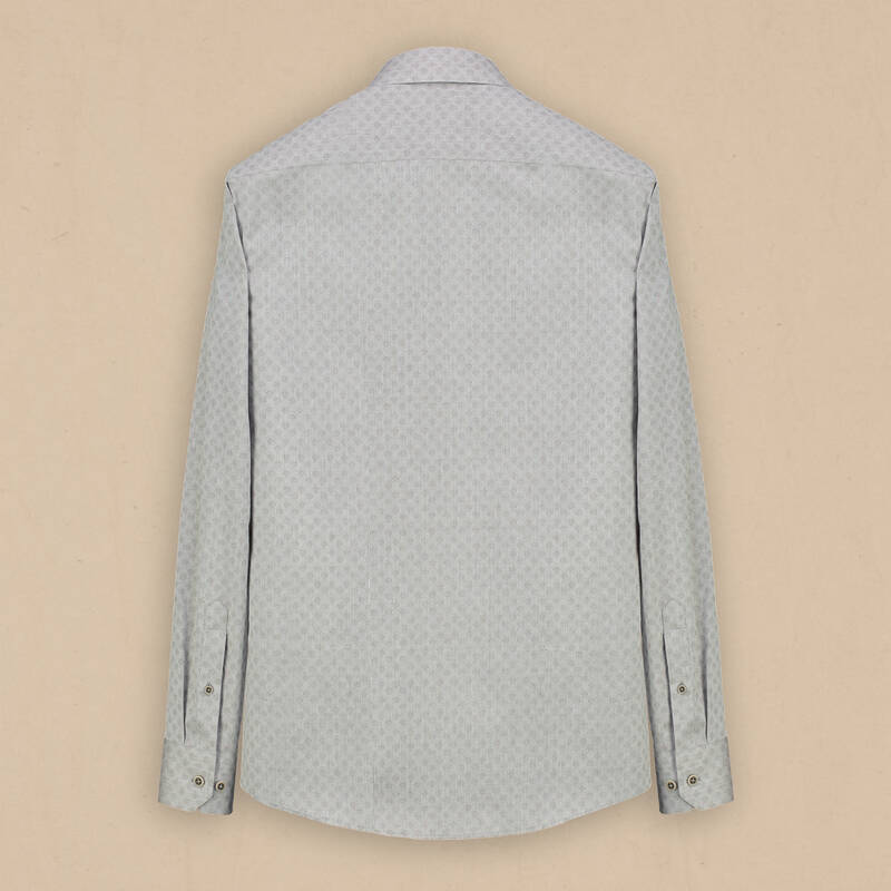 Eleta Slimeo Mavi Desenli Gömlek - 2