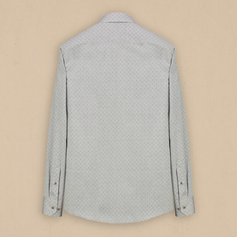 Eleta Slimeo Mavi Desenli Gömlek - SARAR