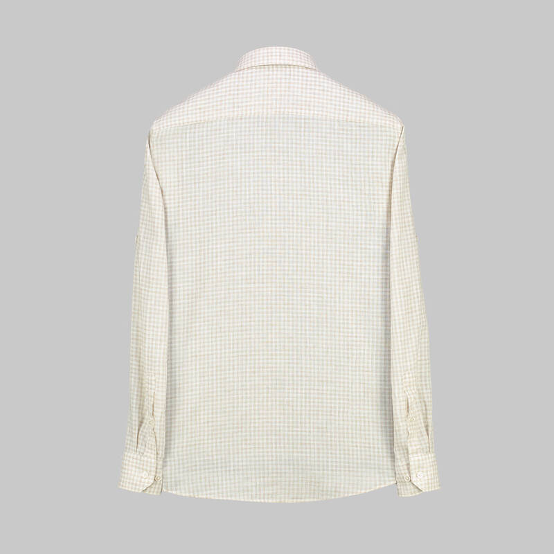 Eleta Slim Fit Bej Gömlek - 2