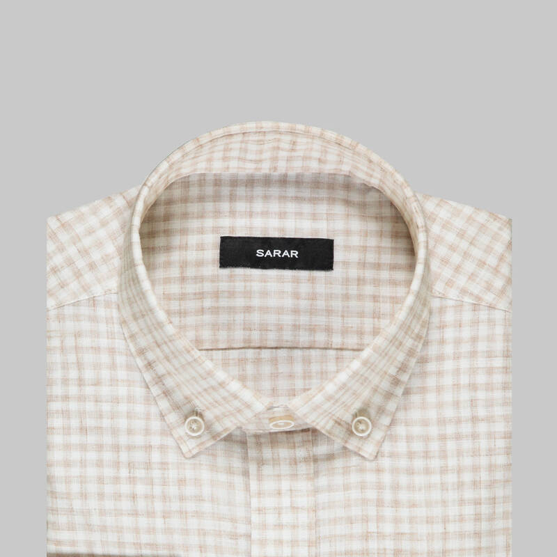 Eleta Slim Fit Bej Gömlek - 4