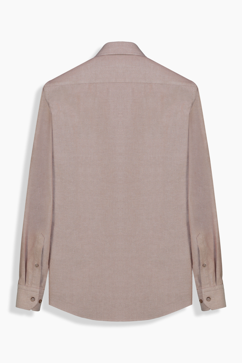 Eleta Pamuklu Slim Taba Gömlek - 2