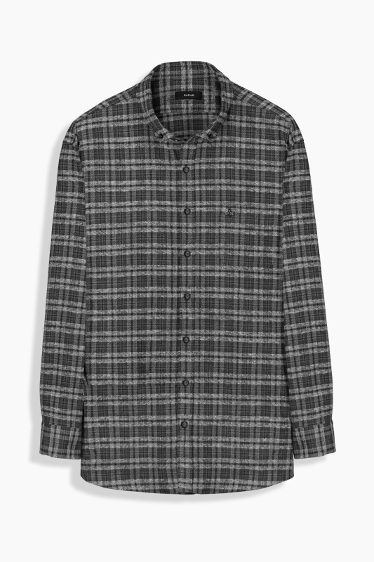 Eleta Gri Ekose Gömlek 