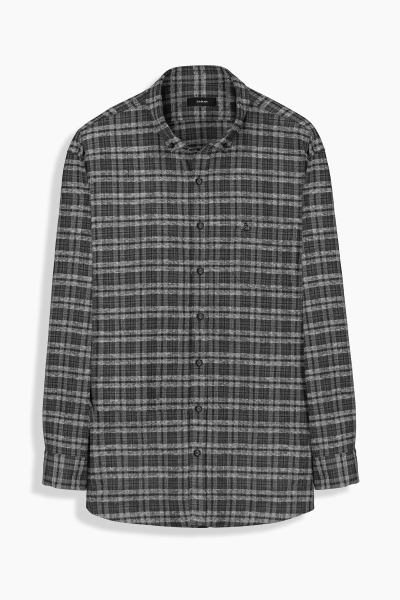 Eleta Gri Ekose Gömlek - 1