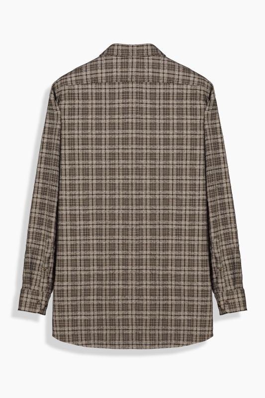 Eleta Kahverengi Ekose Gömlek - SARAR