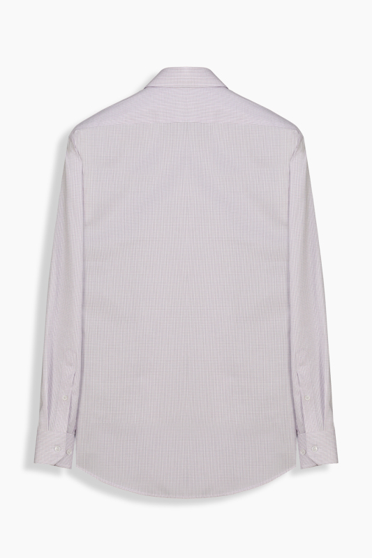 Eleta Kareli Cepli Lila Gömlek - SARAR