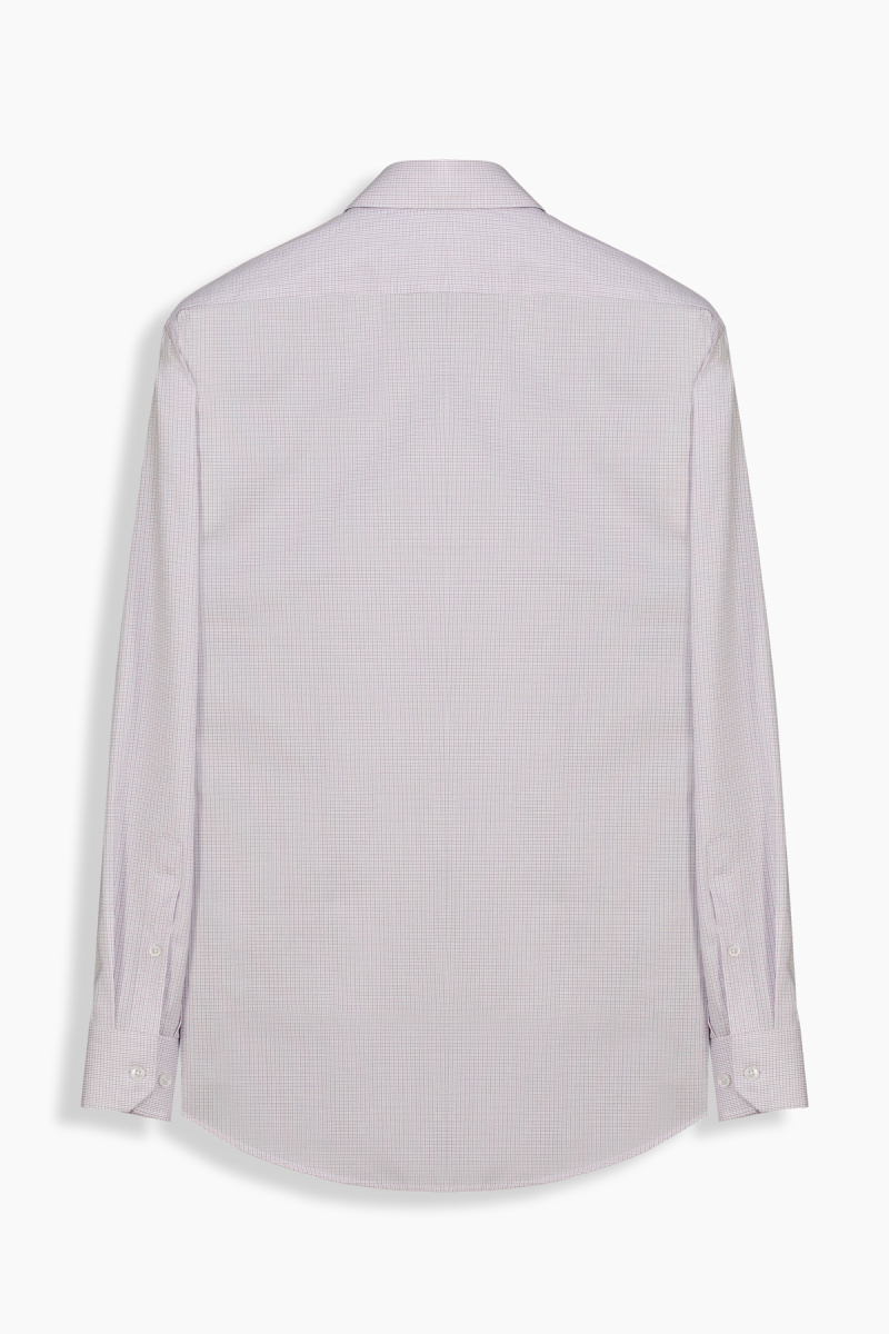 Eleta Kareli Cepli Lila Gömlek - 2