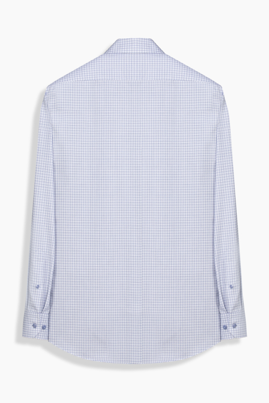 Eleta Kareli Cepli Mavi Gömlek - SARAR