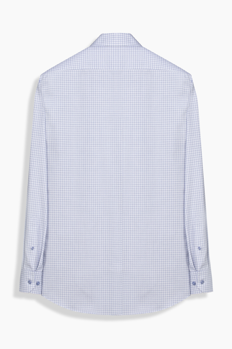 Eleta Kareli Cepli Mavi Gömlek - 2