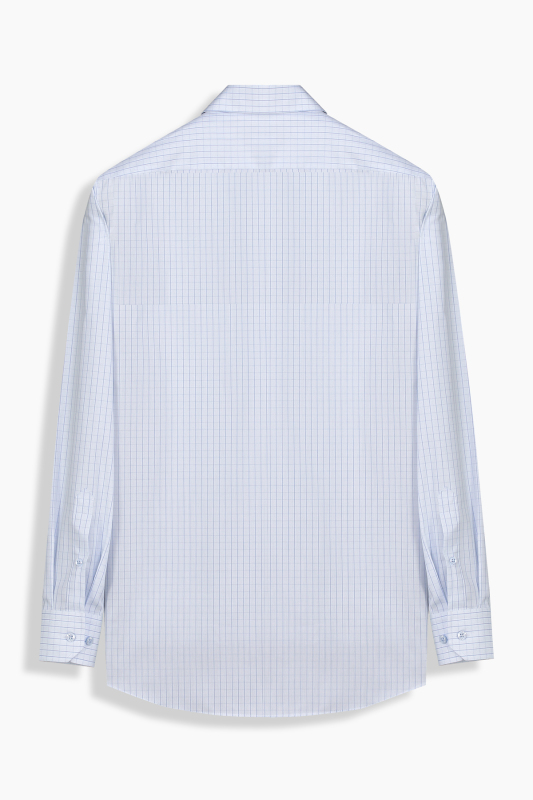 Eleta Kareli Mavi Gömlek - SARAR