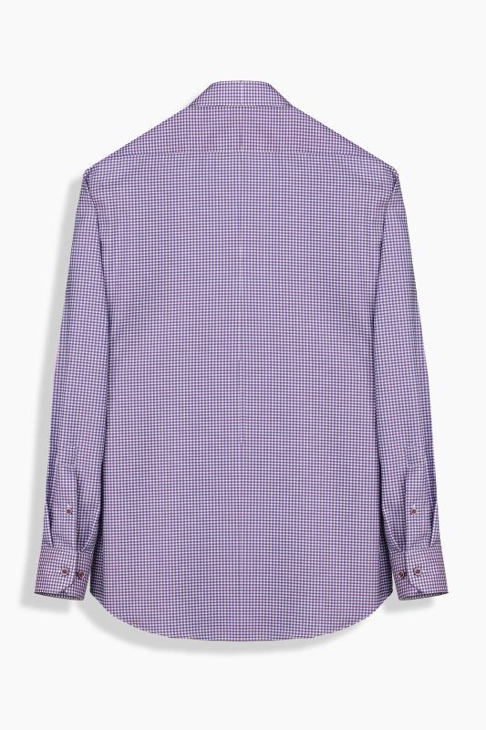 Eleta Kareli Mürdüm Gömlek - SARAR