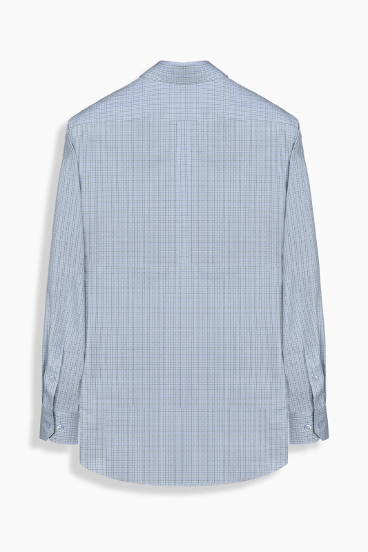 Eleta Kareli Pamuklu Yeşil Gömlek - SARAR