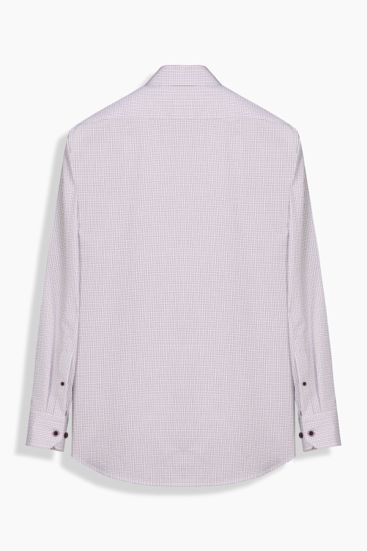 Eleta Kiremit Rengi Ekose Gömlek - SARAR