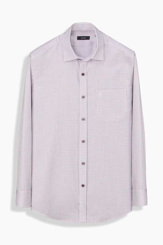 Eleta Kiremit Rengi Ekose Gömlek 