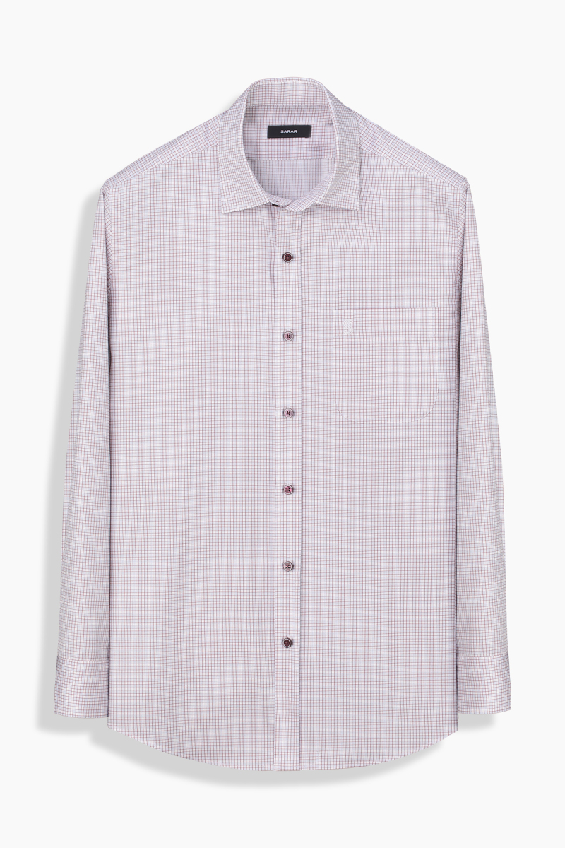 Eleta Kiremit Rengi Ekose Gömlek - 1