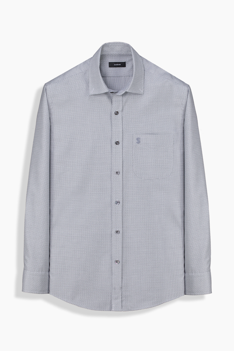 Eleta Klasik Siyah Pamuklu Gömlek - 1