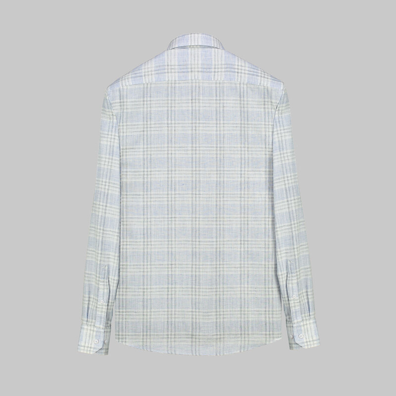 Eleta Mavi Slim Gömlek - SARAR