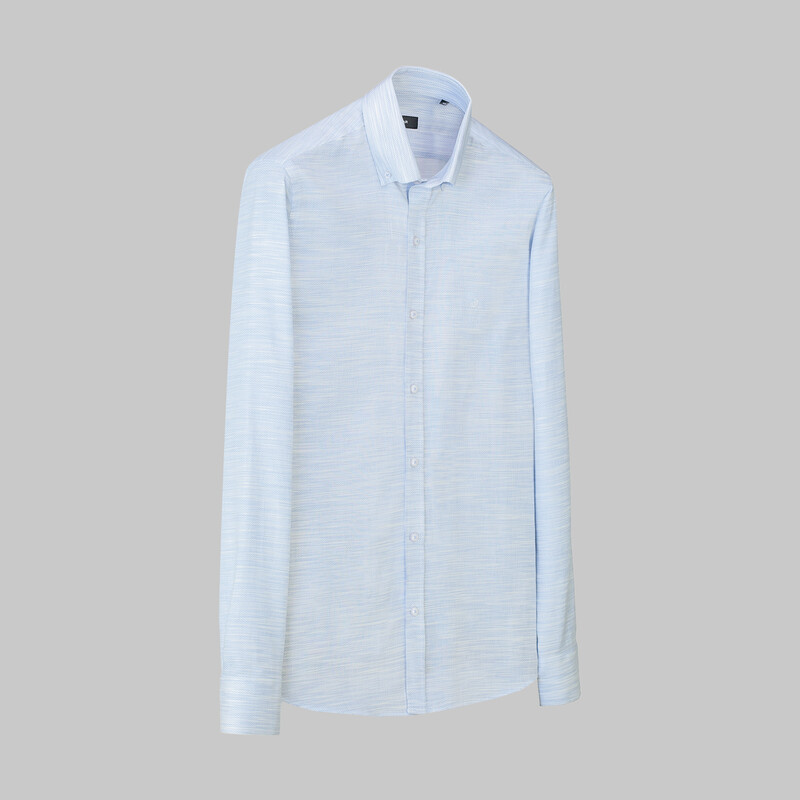 Eleta Mavi Slim Erkek Gömlek - SARAR