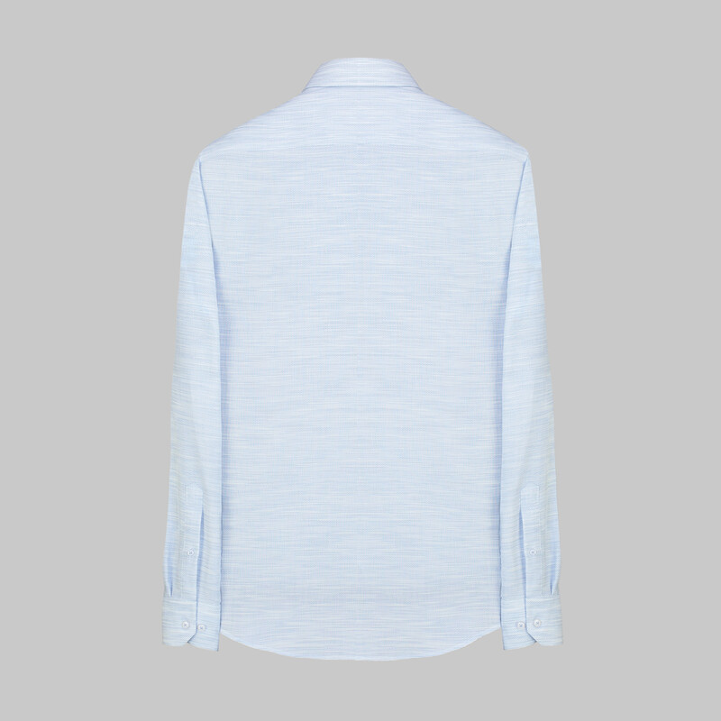 Eleta Mavi Slim Erkek Gömlek - SARAR