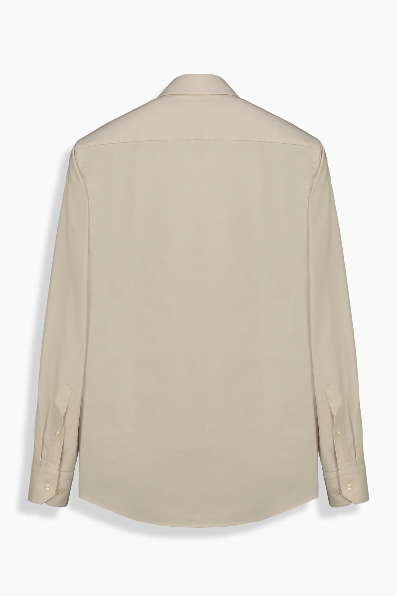 Eleta Pamuklu Slim Bej Gömlek - 2