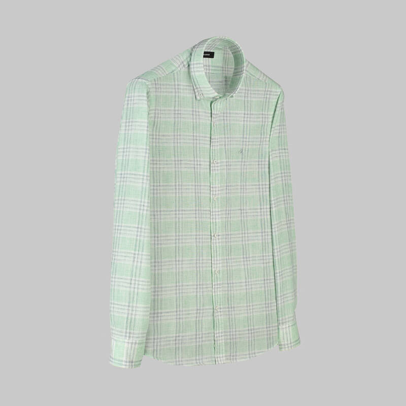 Eleta Slim Yeşil Gömlek - 1