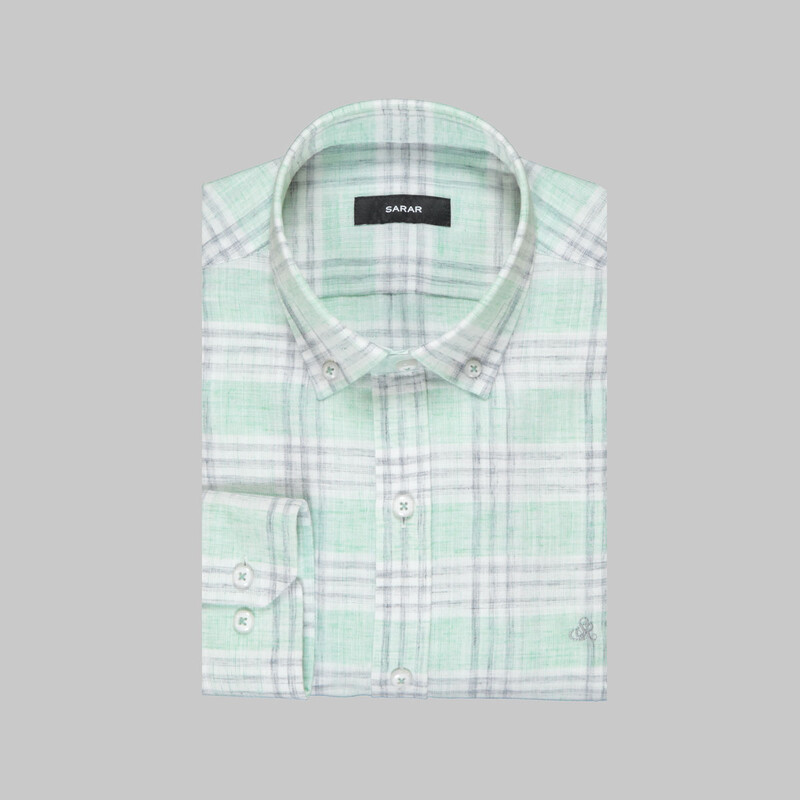 Eleta Slim Yeşil Gömlek - SARAR