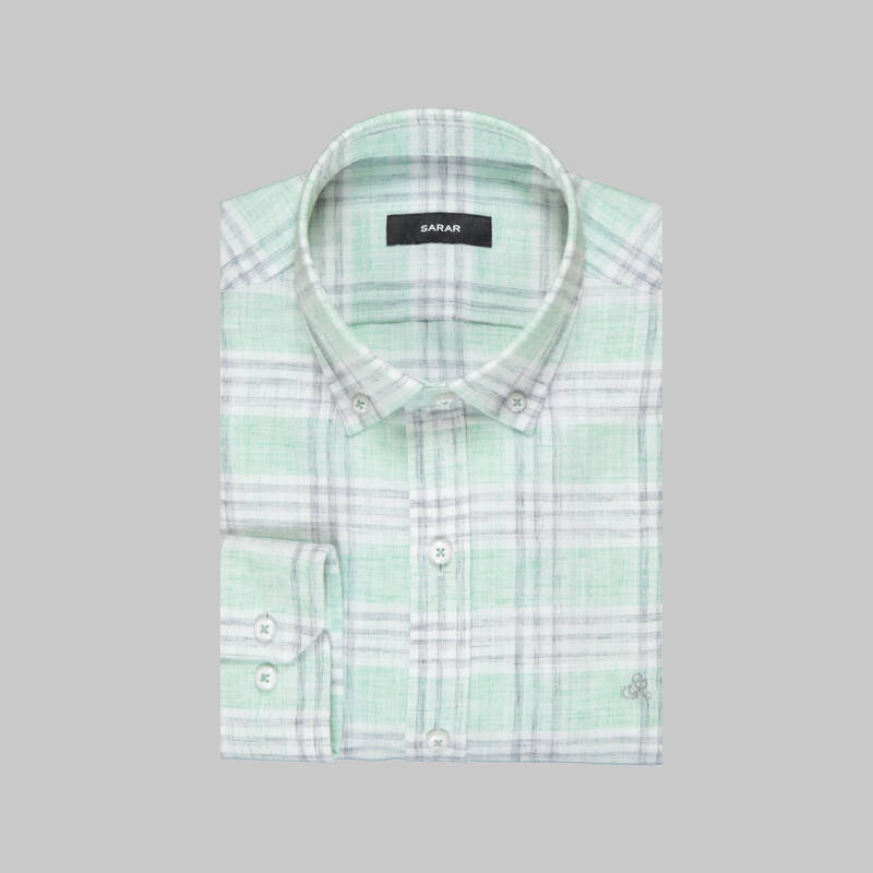 Eleta Slim Yeşil Gömlek - 3