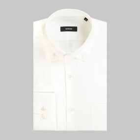 Eleta Uzun Kol Klasik Beyaz Gömlek - SARAR