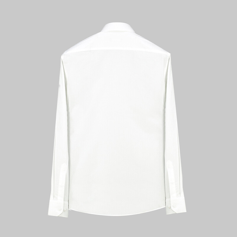 Eleta Uzun Kol Beyaz Slim Gömlek - SARAR