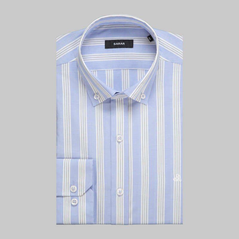 Eleta Uzun Kol Çizgili Slim Gömlek - SARAR