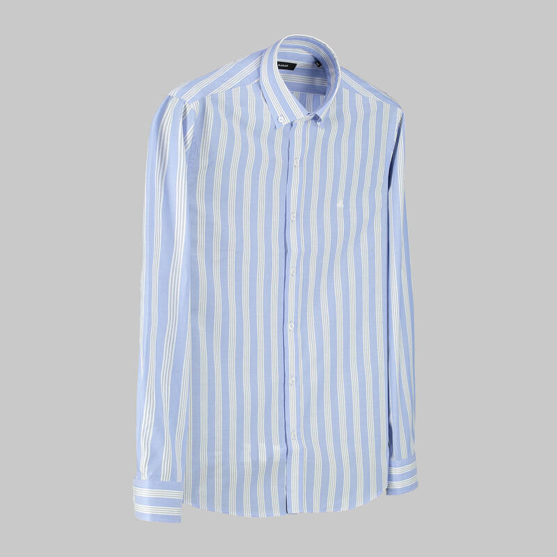 Eleta Uzun Kol Çizgili Slim Gömlek - 1