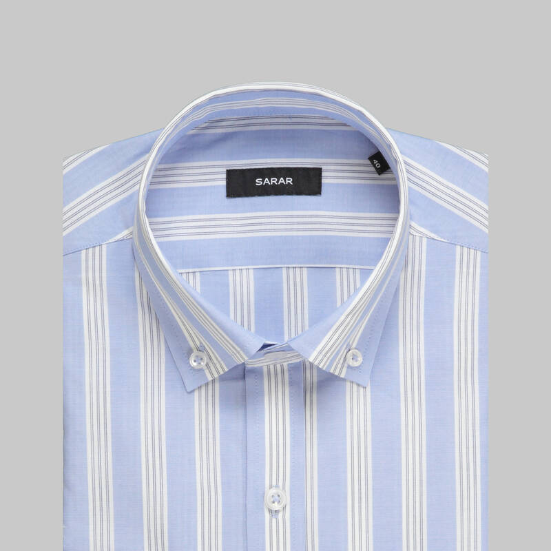 Eleta Uzun Kol Çizgili Slim Gömlek - 4