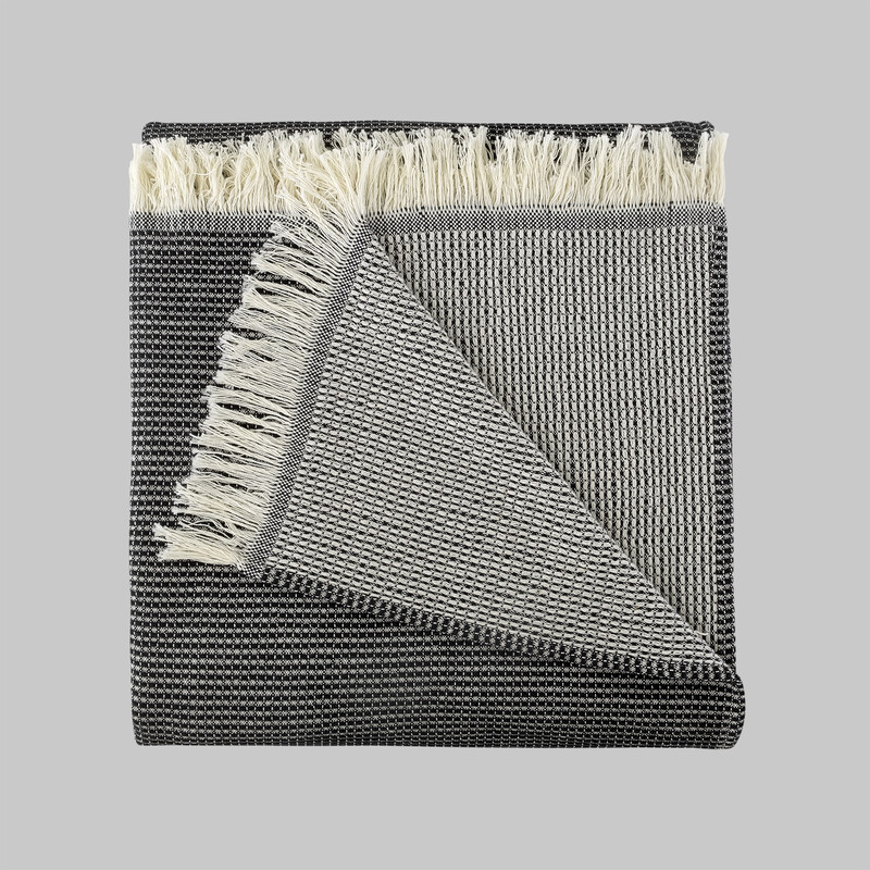 Eliot Yatak Örtüsü Tek Kişilik Siyah - SAREV