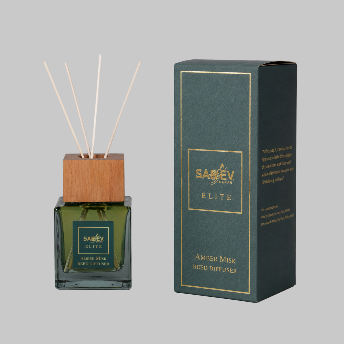 Elite Amber Misk Reed Diffuser Çubuklu Oda Kokusu - 2