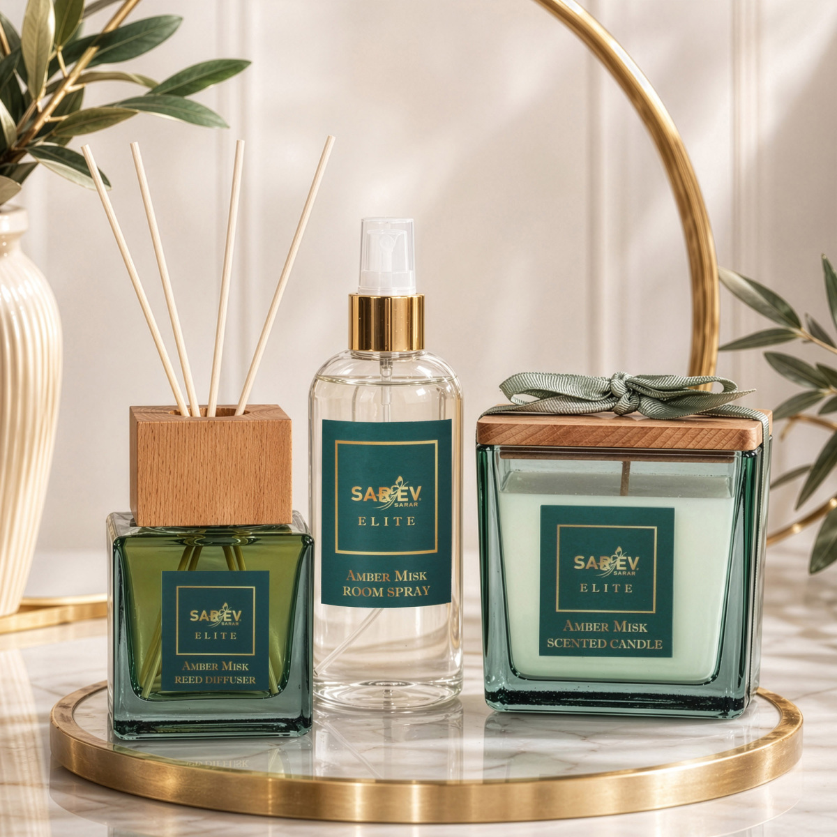 Elite Amber Misk Reed Diffuser Çubuklu Oda Kokusu - 3