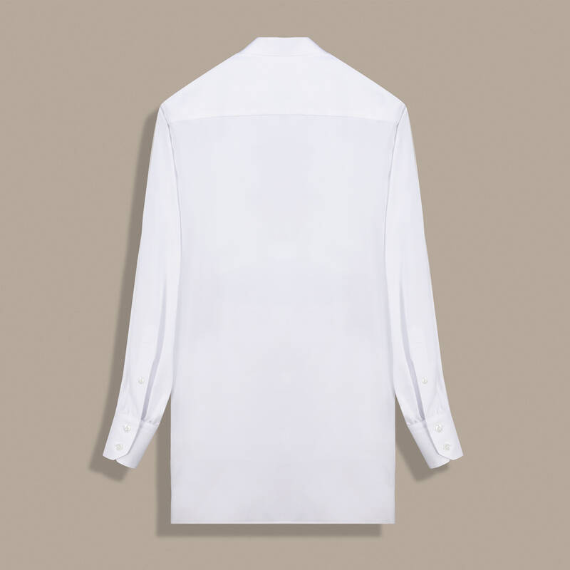 Eliza Taşlı Uzun Kol Beyaz Gömlek - 2