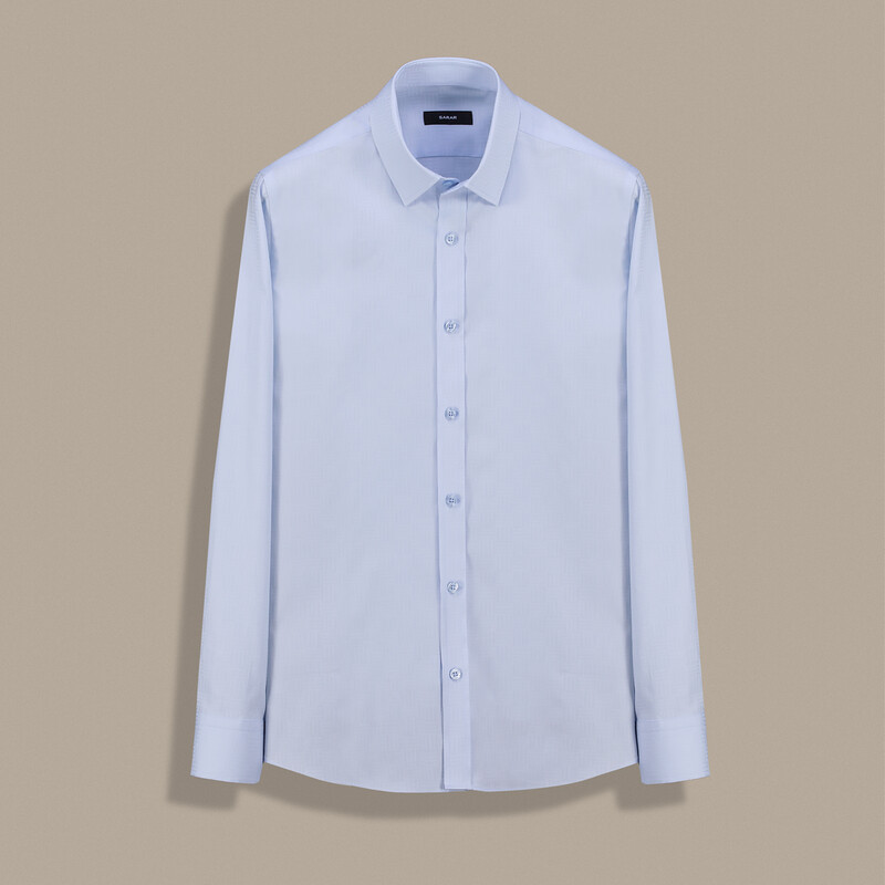 Elvio Açık Mavi Slim Gömlek 