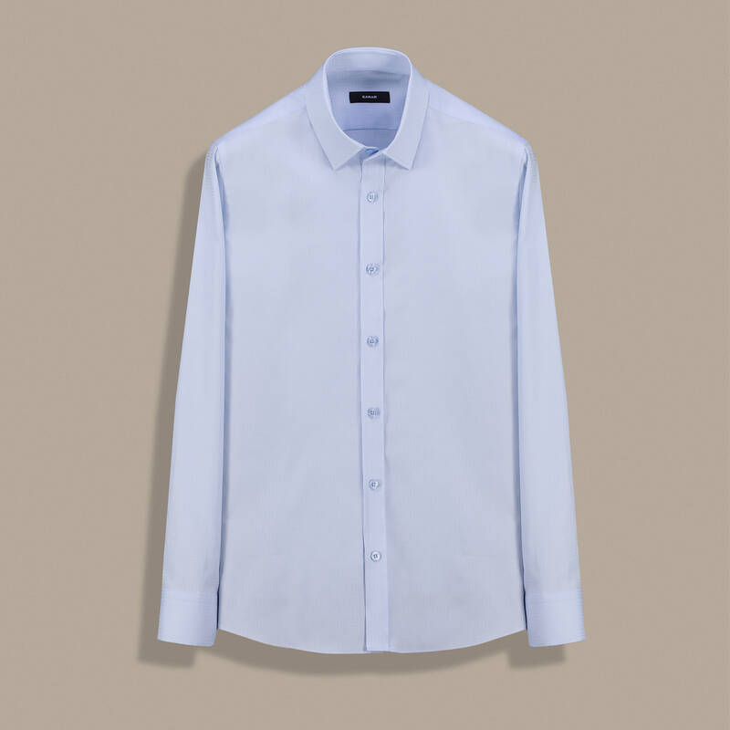 Elvio Açık Mavi Slim Gömlek - 1