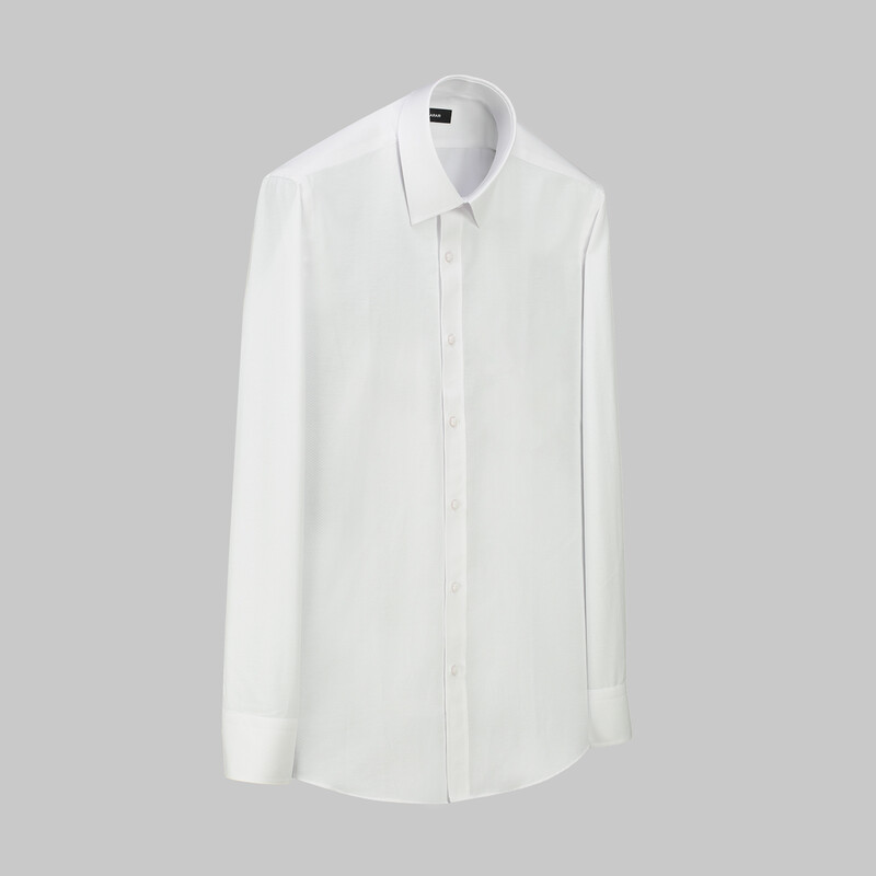 Elvio Beyaz Slim Fit Gömlek 