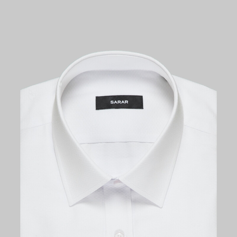 Elvio Beyaz Slim Fit Gömlek - SARAR