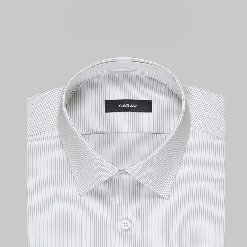 Elvio Çizgili Cepli Lacivert Gömlek - SARAR